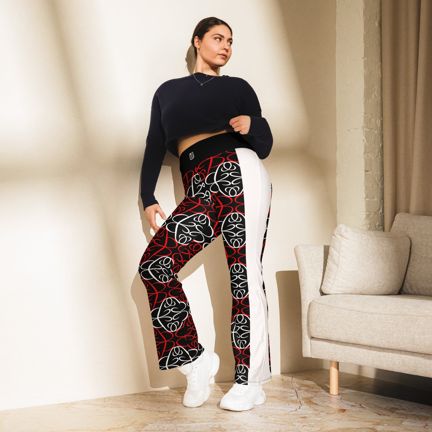 Phallacy Players Designer Flare Leggings