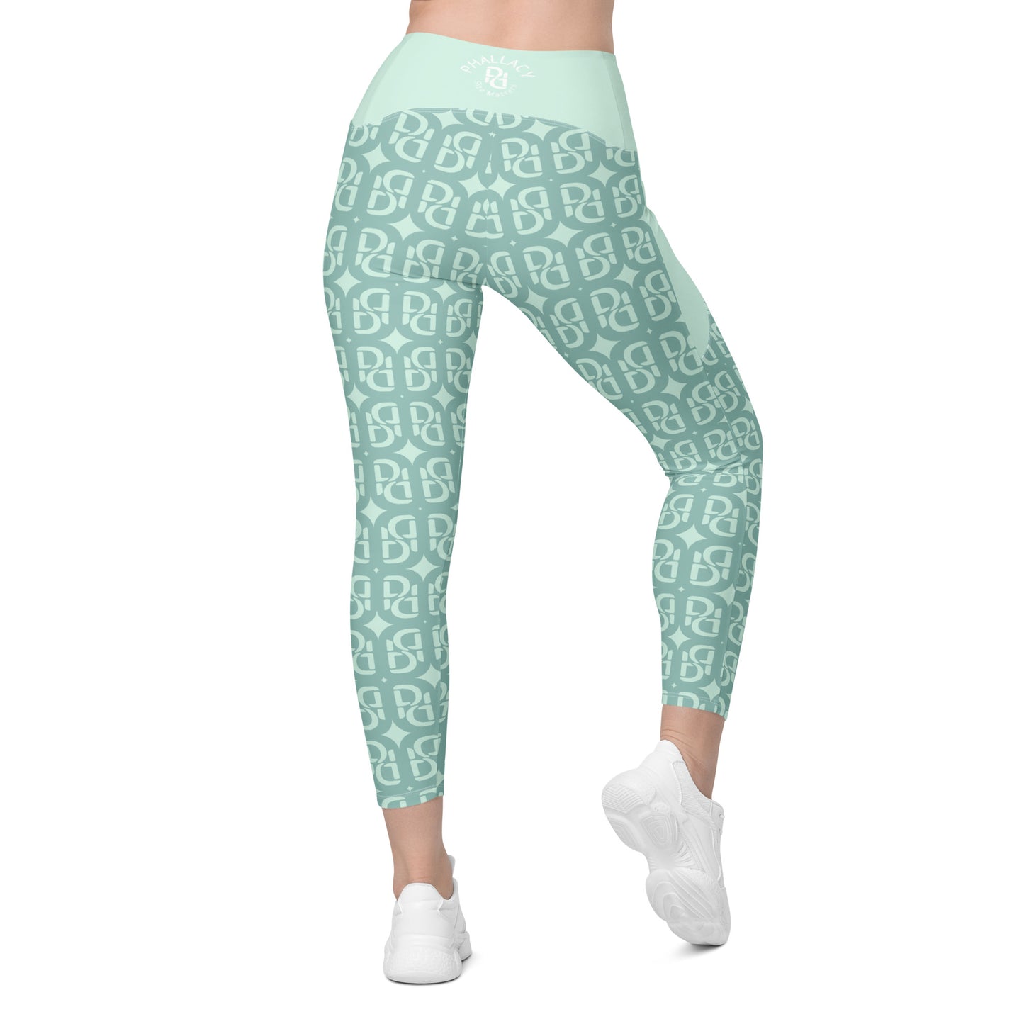 Phallacy Monogram Designer Leggings w/ Pockets