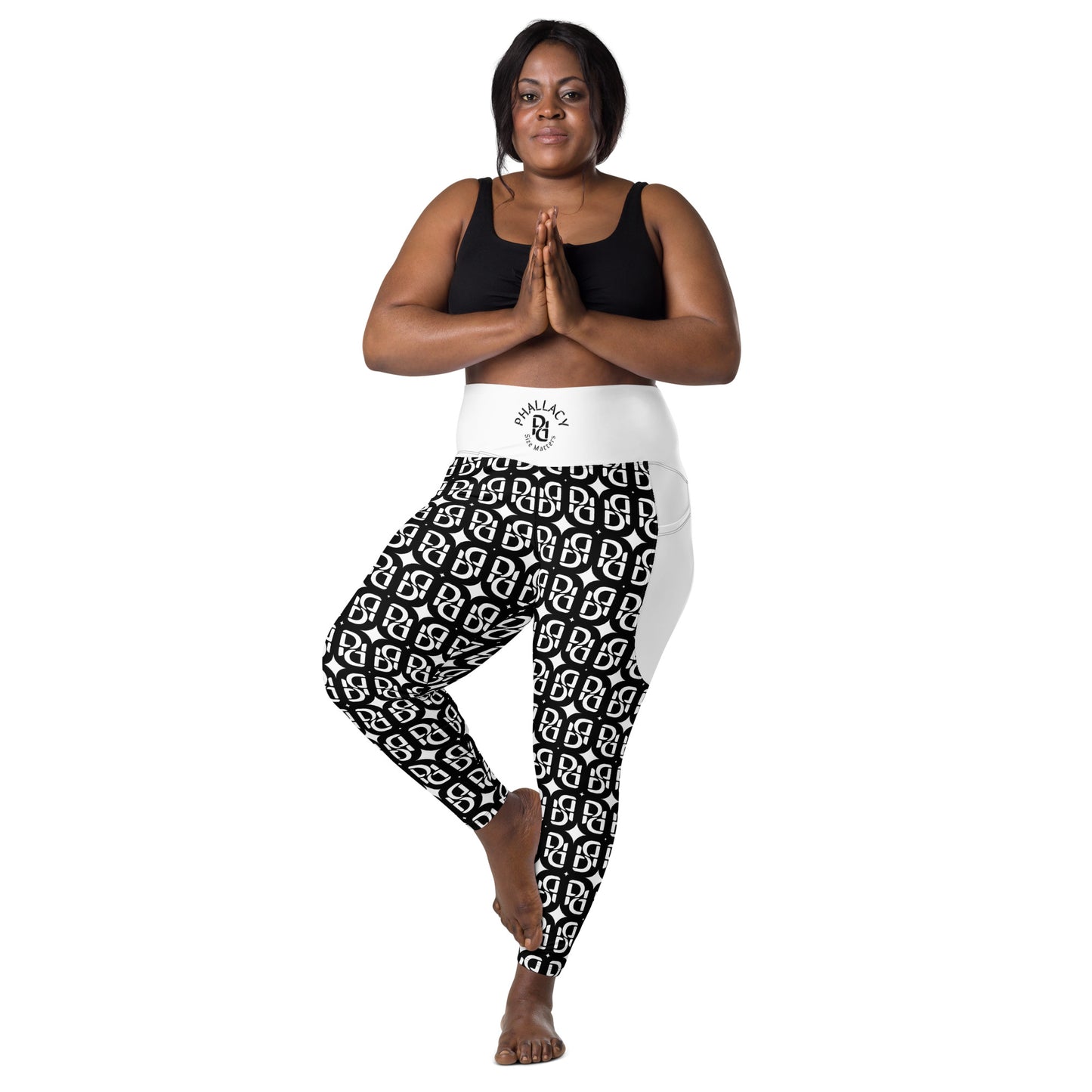 Phallacy Monogram Designer Leggings w/ Pockets