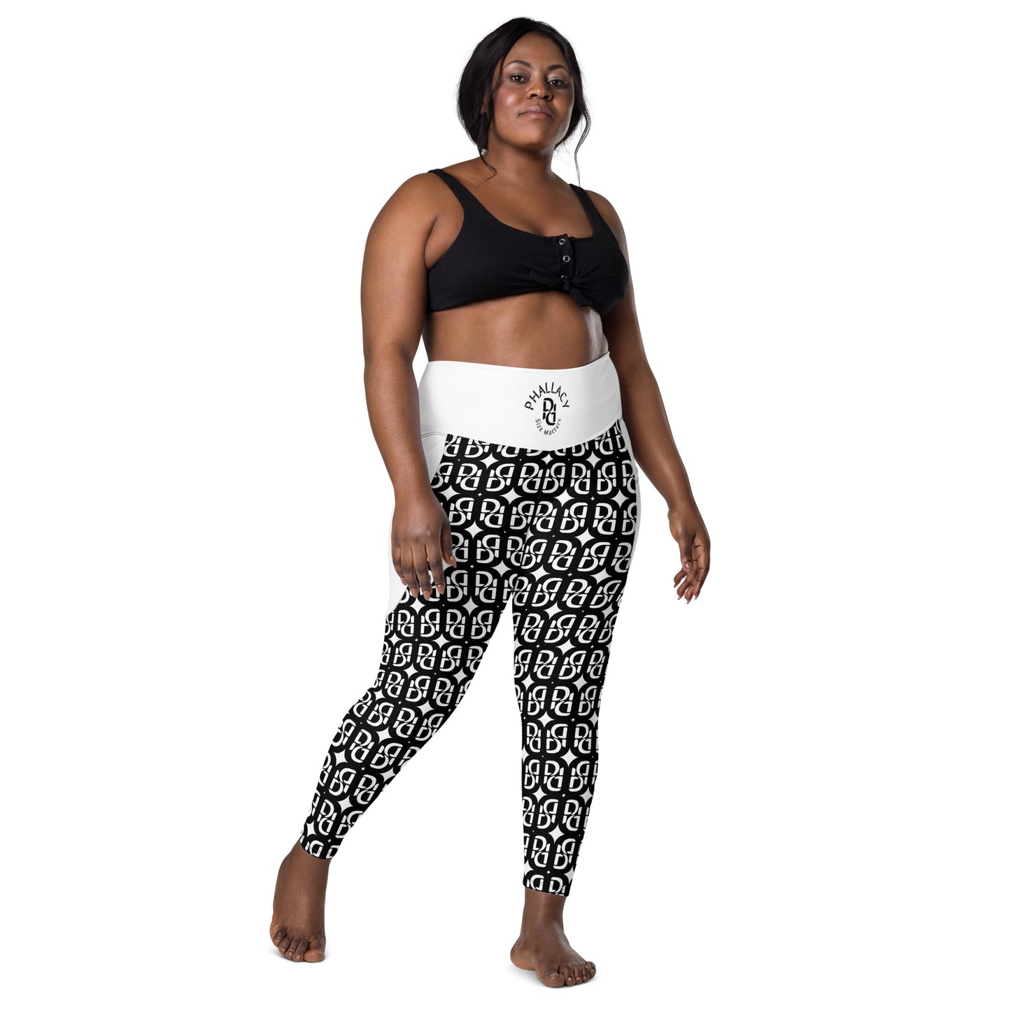 Phallacy Monogram Designer Leggings w/ Pockets