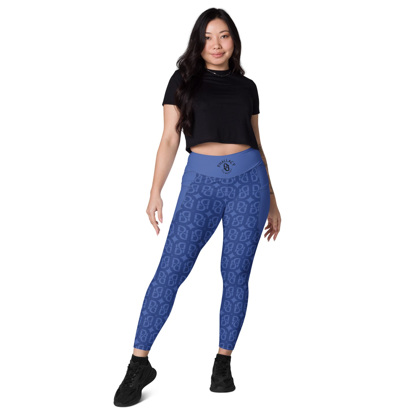 Phallacy Monogram Designer Leggings w/ Pockets