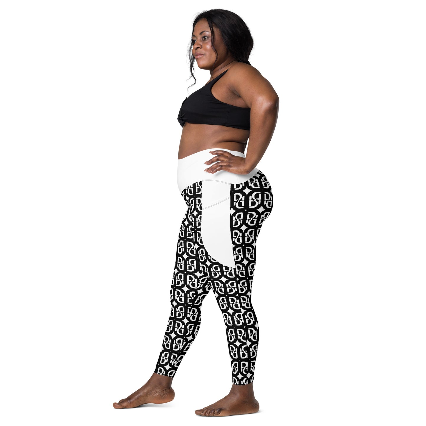 Phallacy Monogram Designer Leggings w/ Pockets