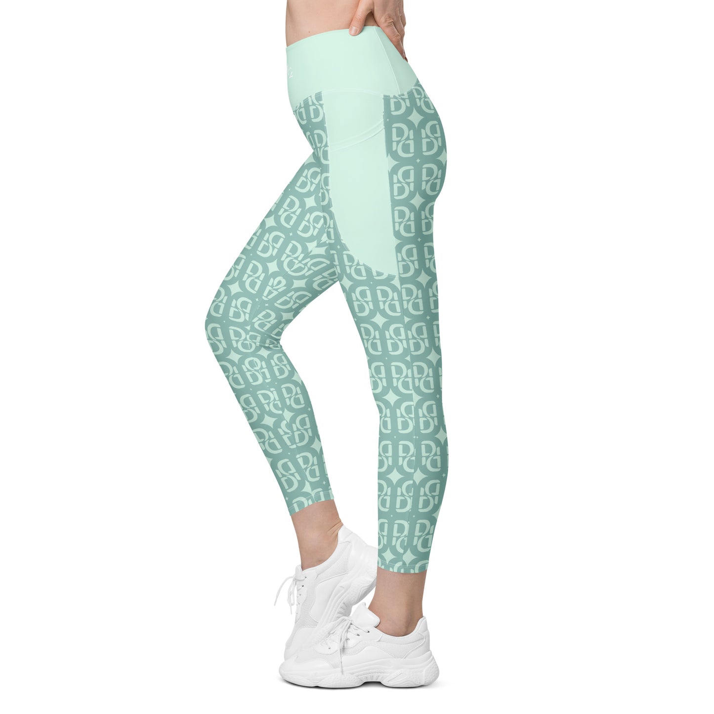 Phallacy Monogram Designer Leggings w/ Pockets