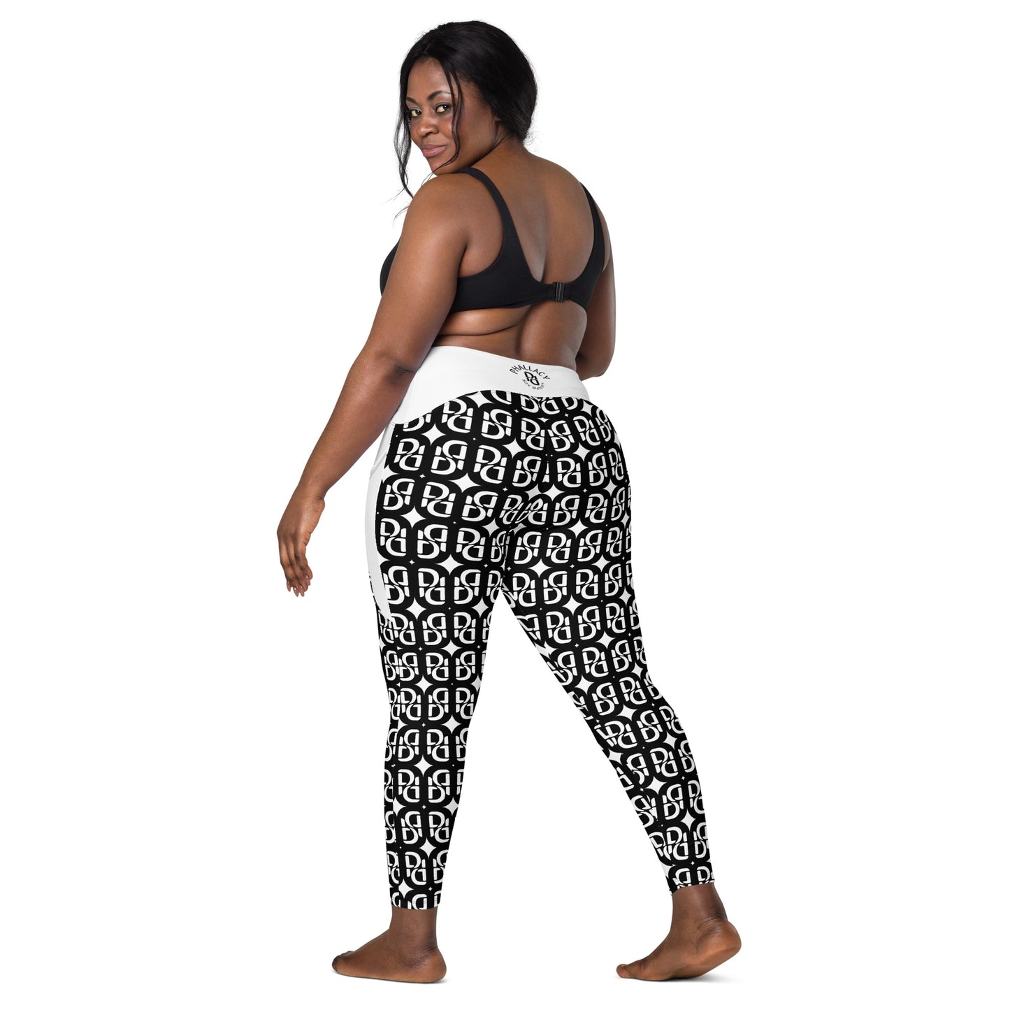 Phallacy Monogram Designer Leggings w/ Pockets