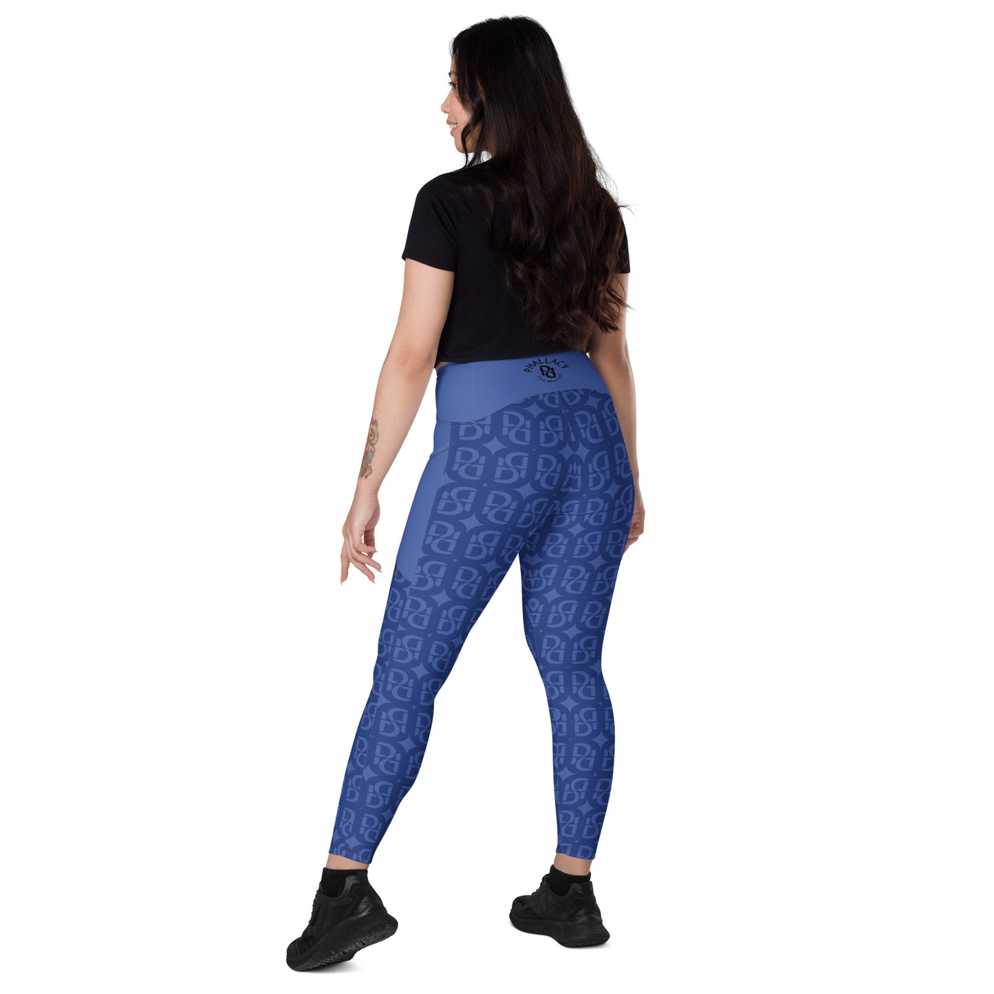 Phallacy Monogram Designer Leggings w/ Pockets