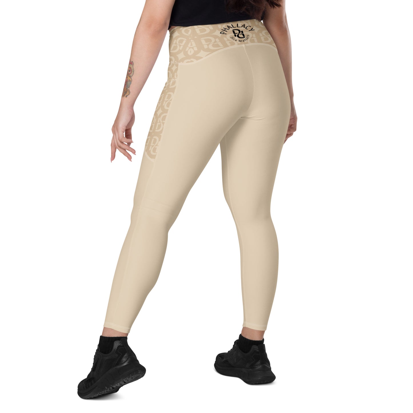 Phallacy Monogram Designer Leggings w/ Pockets