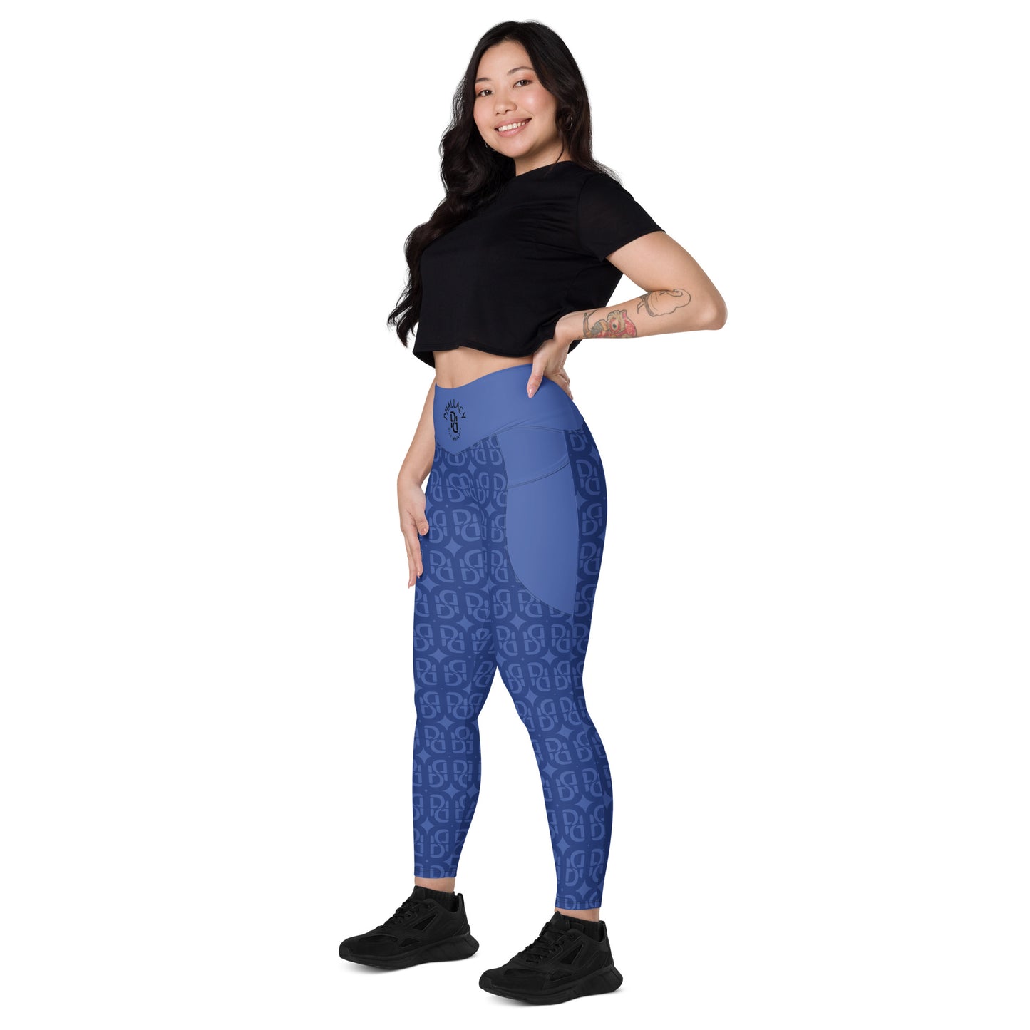 Phallacy Monogram Designer Leggings w/ Pockets