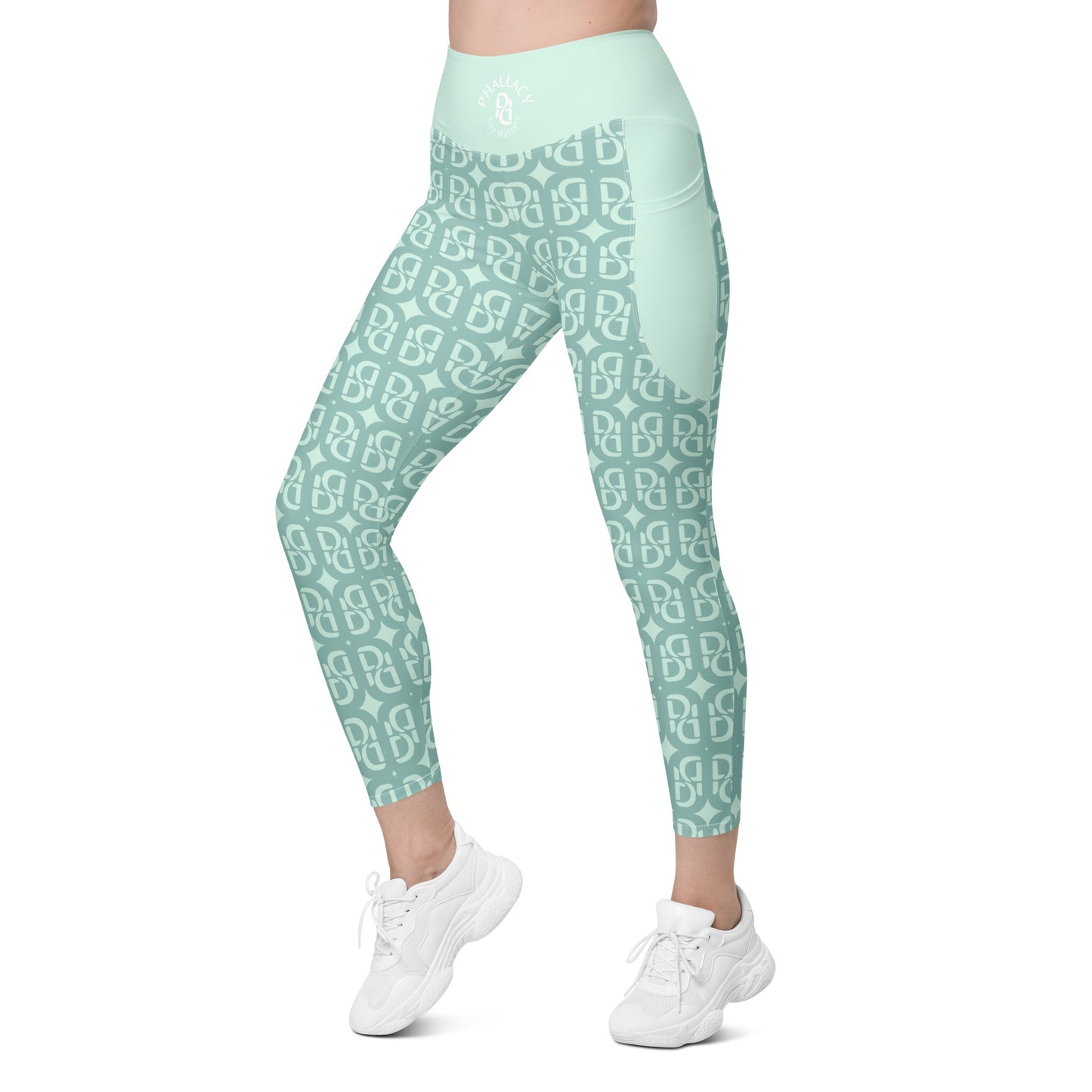 Phallacy Monogram Designer Leggings w/ Pockets