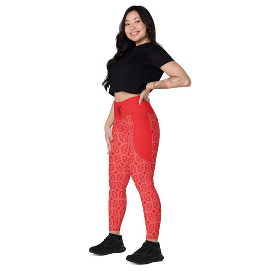 Phallacy Monogram Designer Leggings w/ Pockets