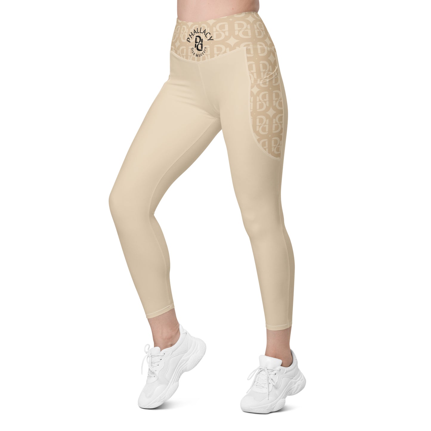 Phallacy Monogram Designer Leggings w/ Pockets