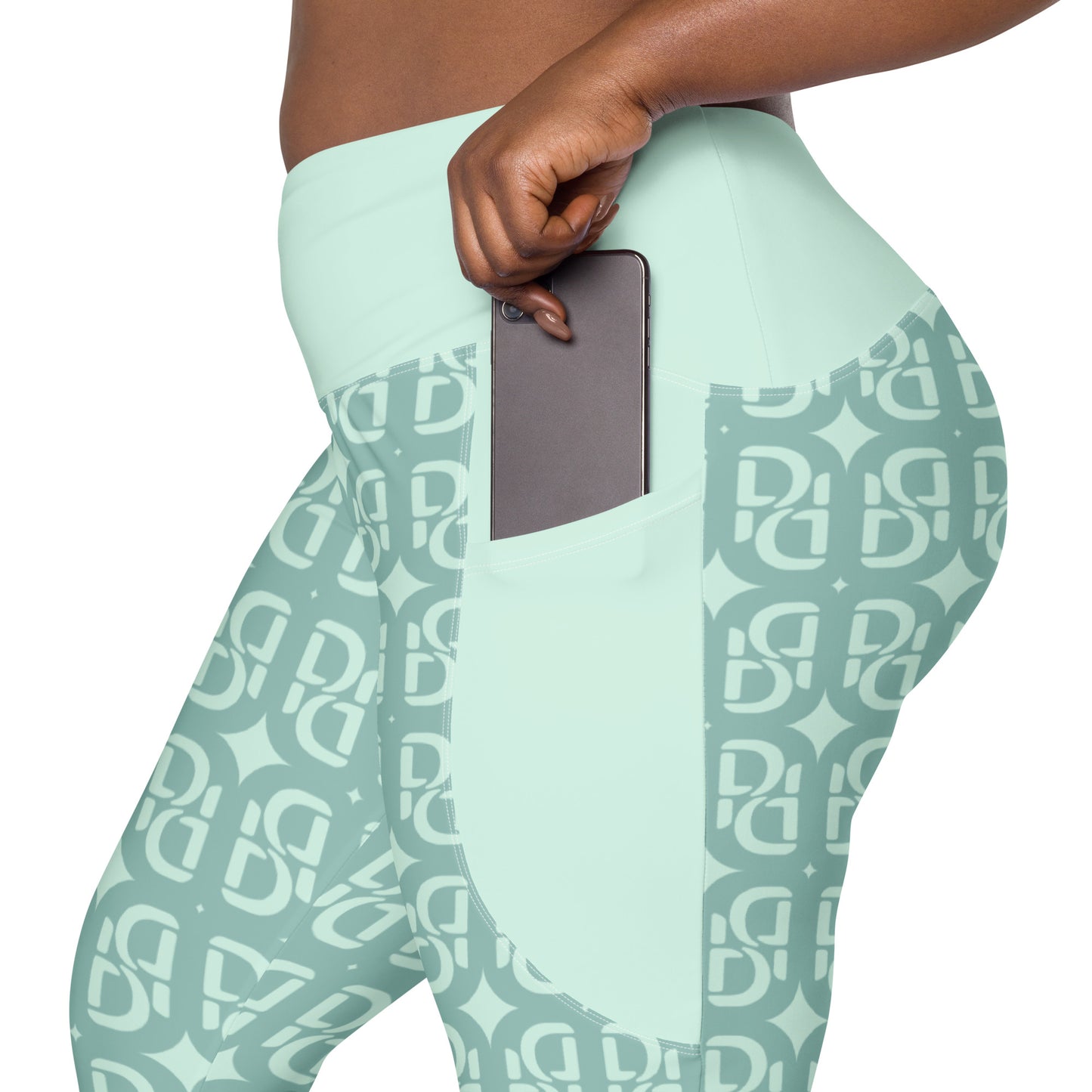 Phallacy Monogram Designer Leggings w/ Pockets