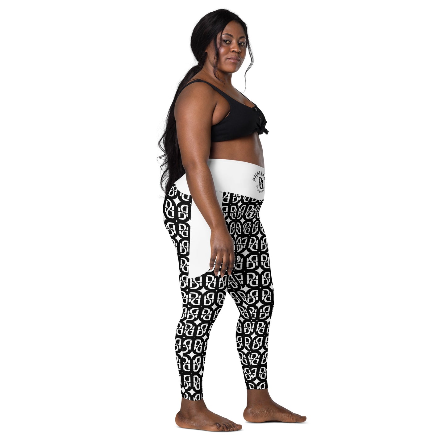 Phallacy Monogram Designer Leggings w/ Pockets