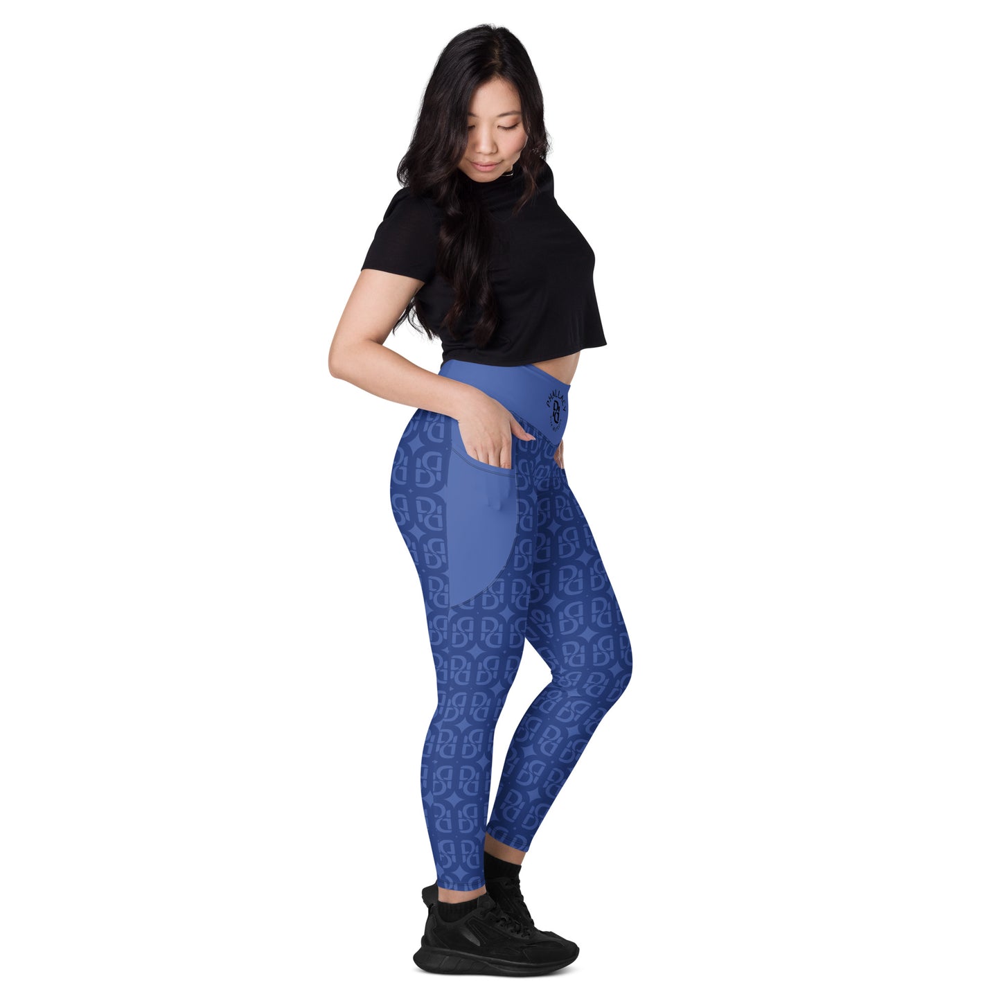 Phallacy Monogram Designer Leggings w/ Pockets