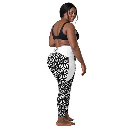 Phallacy Monogram Designer Leggings w/ Pockets