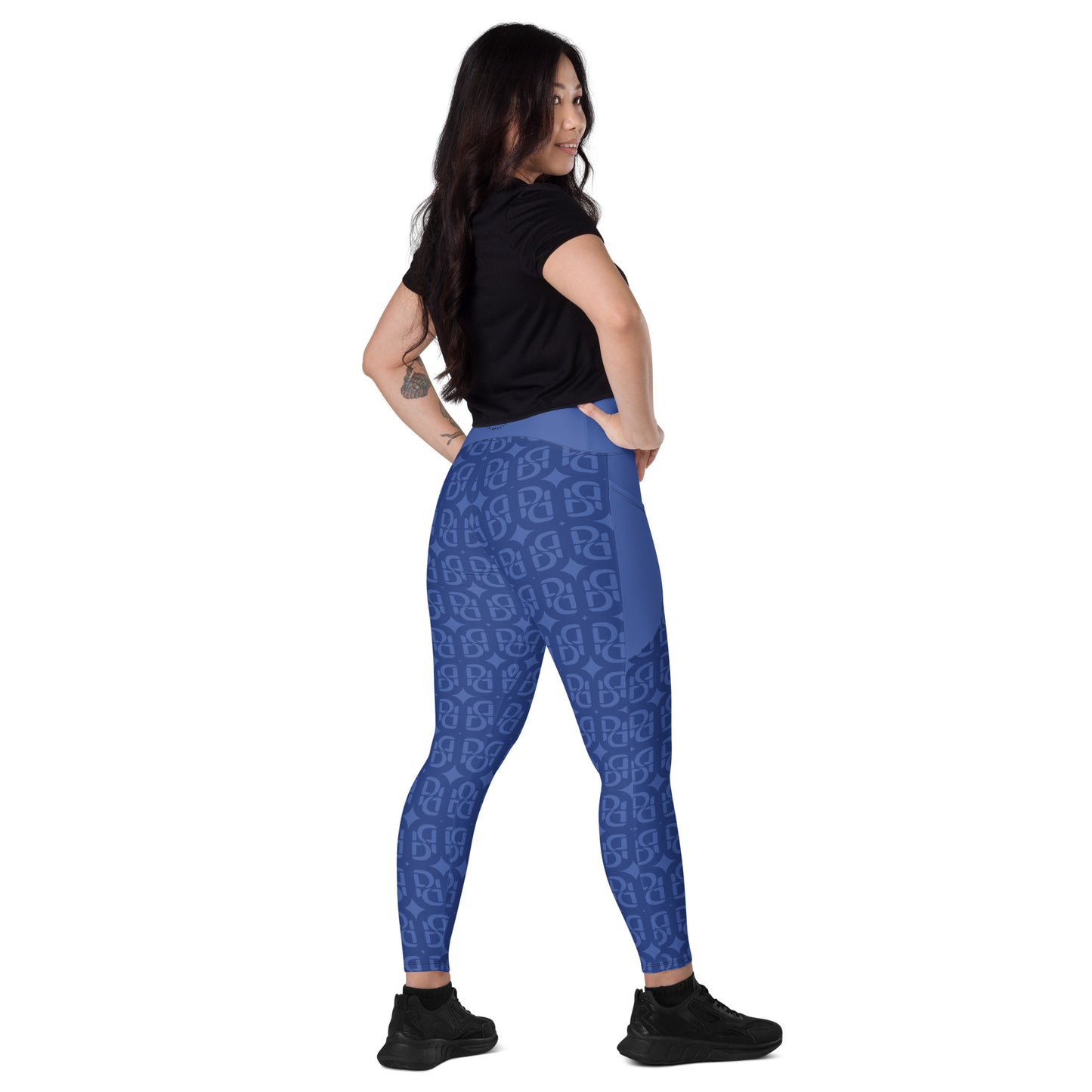 Phallacy Monogram Designer Leggings w/ Pockets