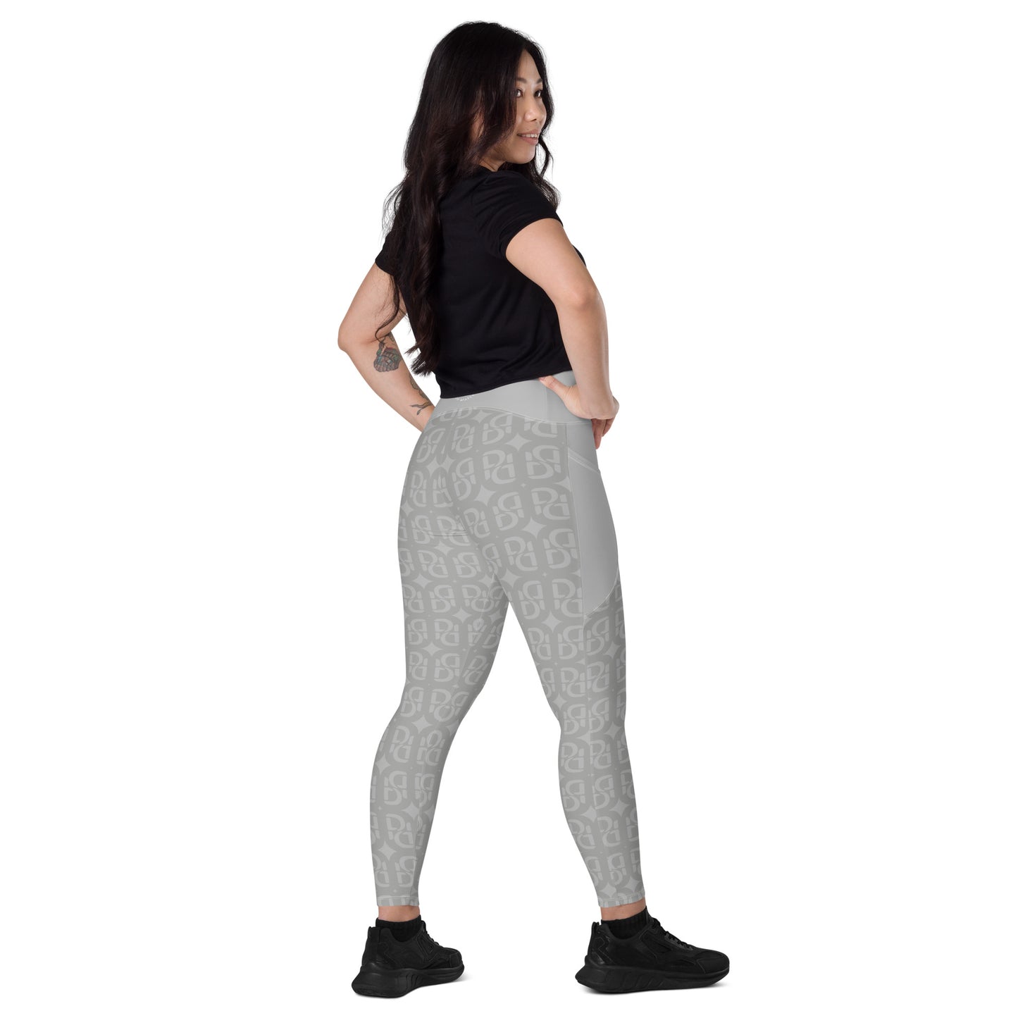 Phallacy Monogram Designer Leggings w/ Pockets