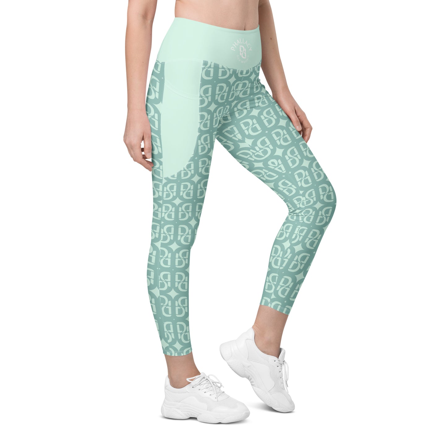 Phallacy Monogram Designer Leggings w/ Pockets