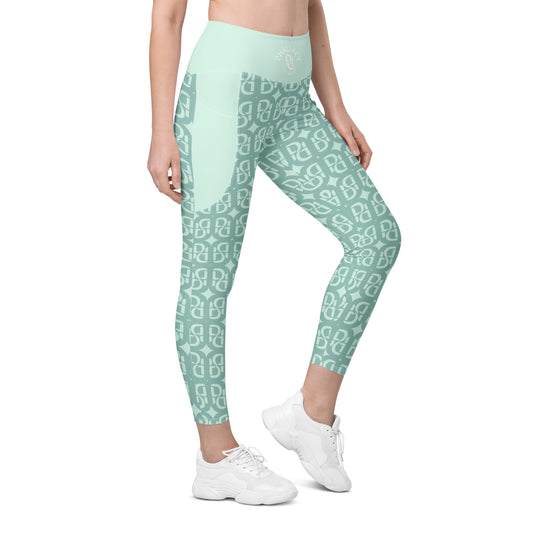 Phallacy Monogram Designer Leggings w/ Pockets