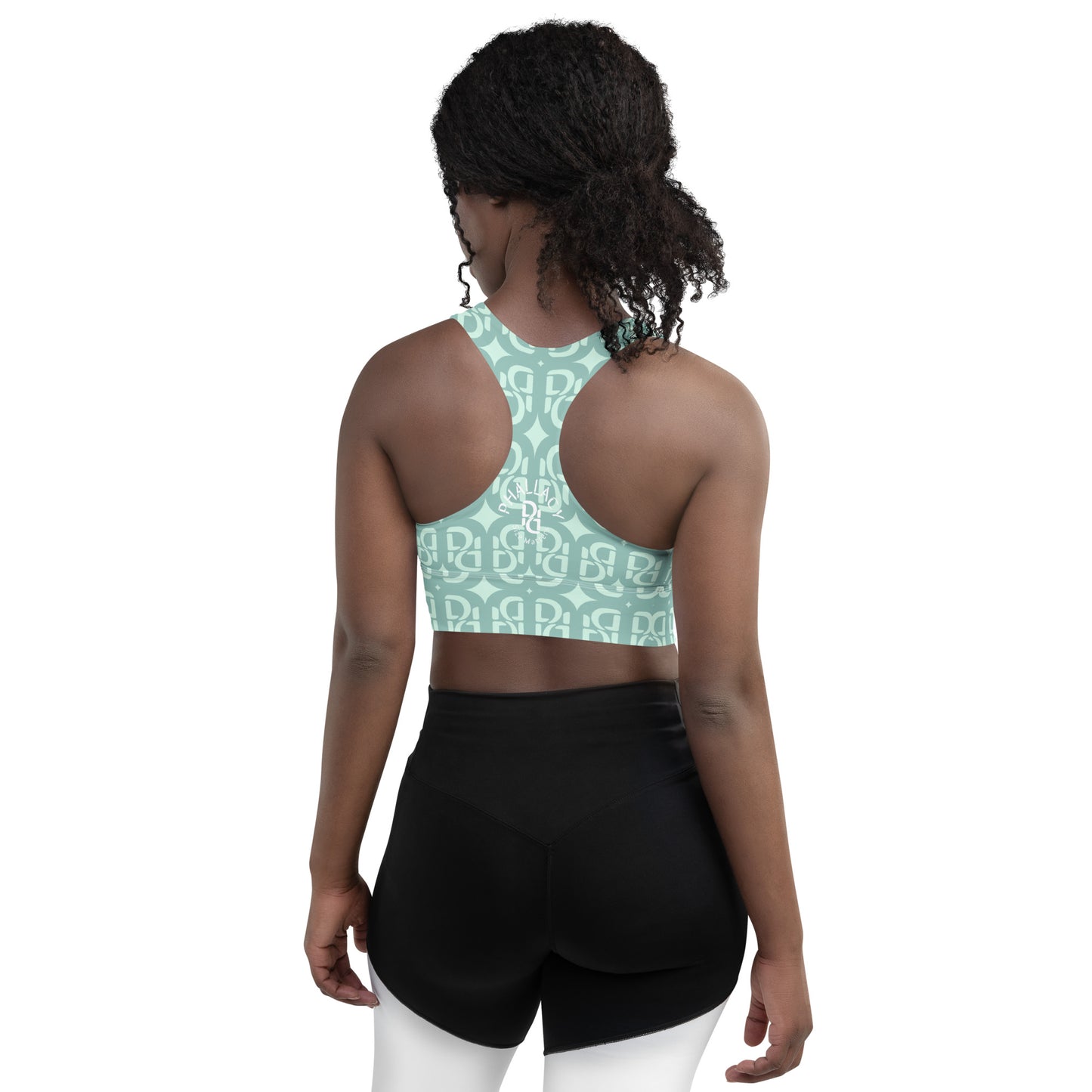 Phallacy Monogram Designer Longline Sports Bra