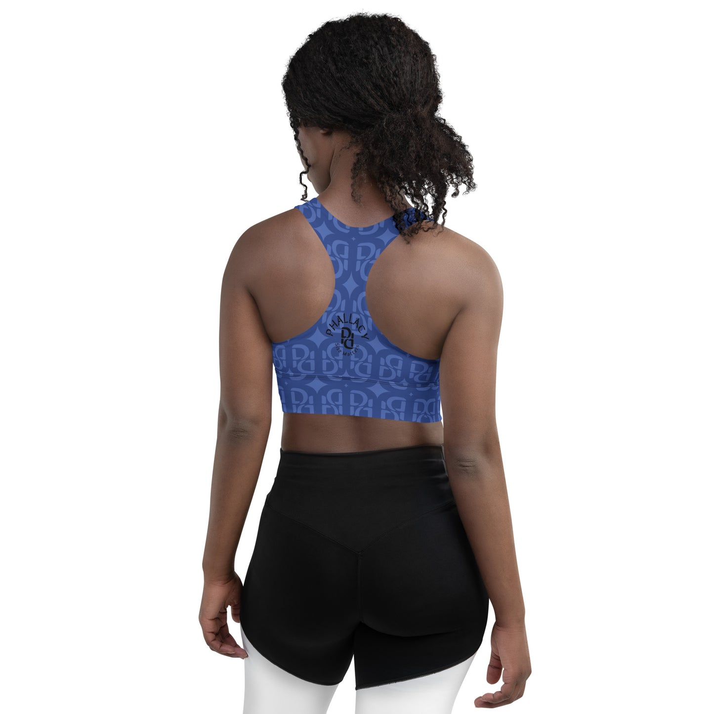 Phallacy Monogram Designer Longline Sports Bra