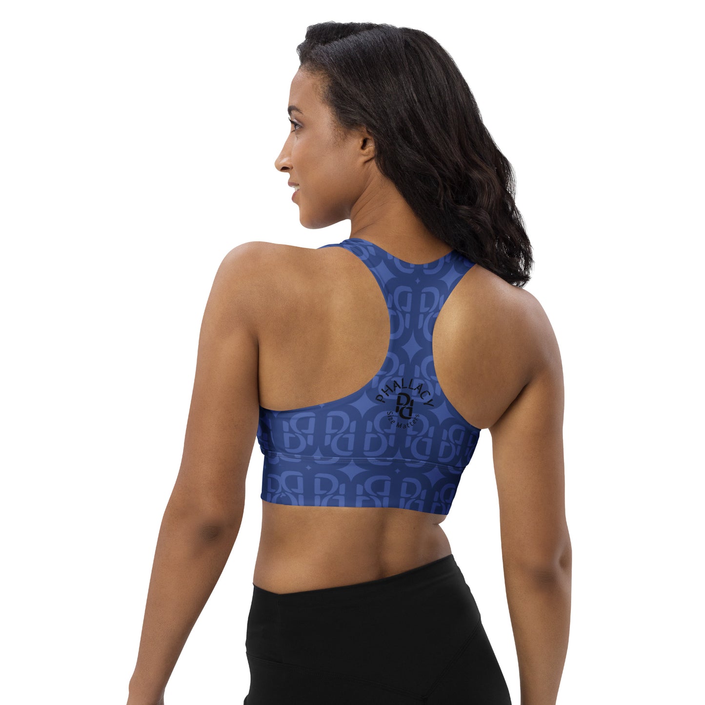 Phallacy Monogram Designer Longline Sports Bra