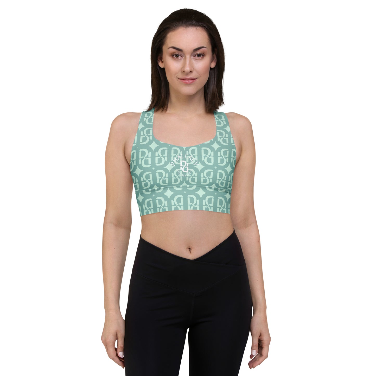 Phallacy Monogram Designer Longline Sports Bra