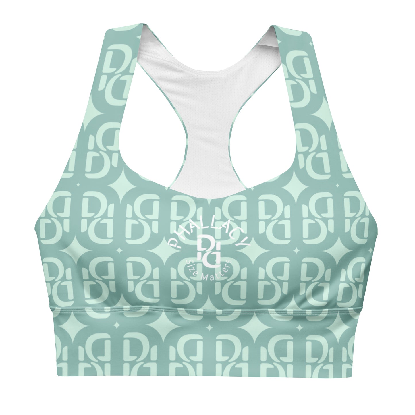 Phallacy Monogram Designer Longline Sports Bra