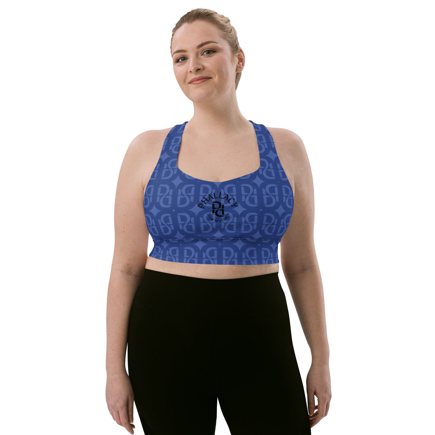 Phallacy Monogram Designer Longline Sports Bra