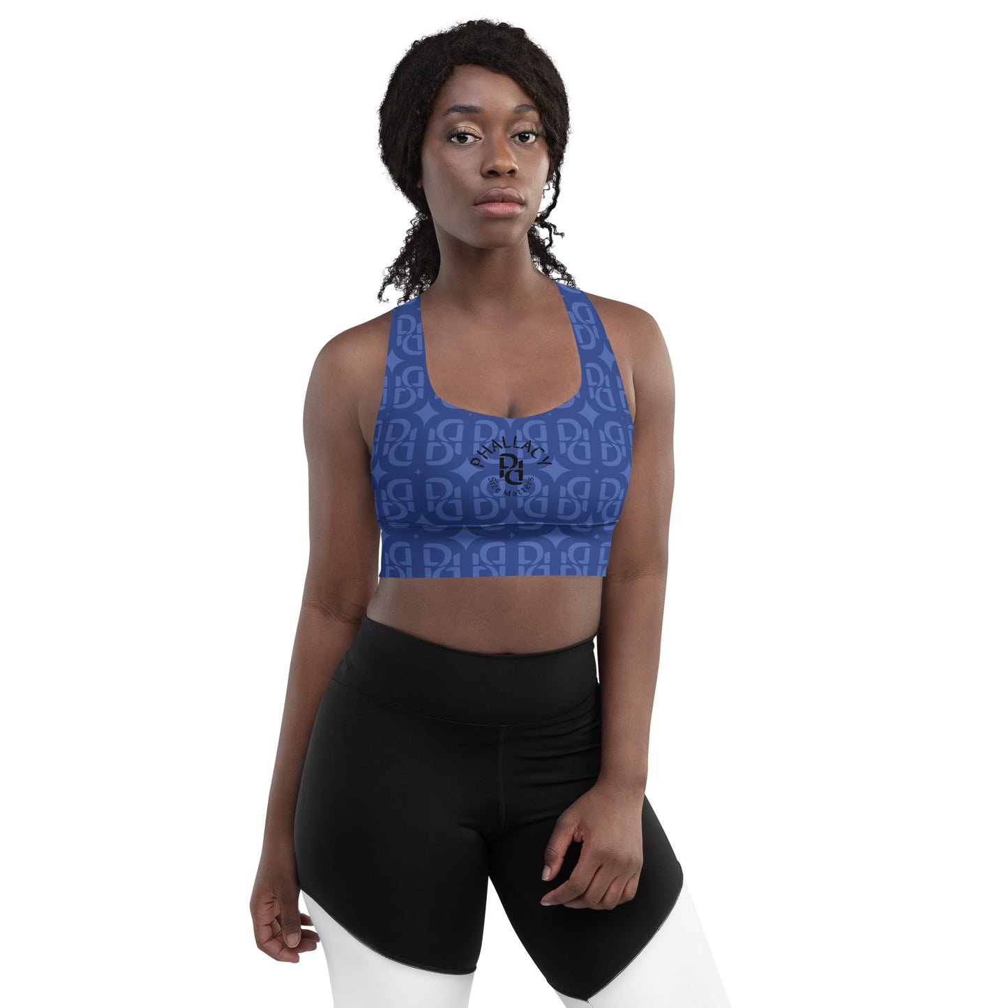 Phallacy Monogram Designer Longline Sports Bra