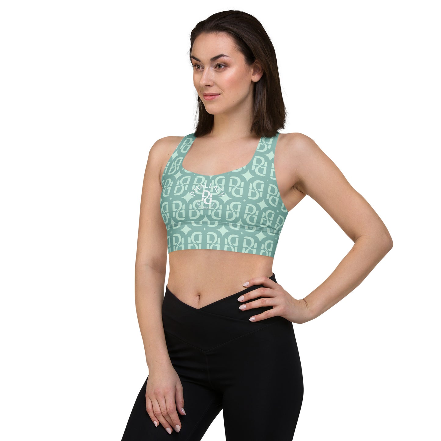 Phallacy Monogram Designer Longline Sports Bra