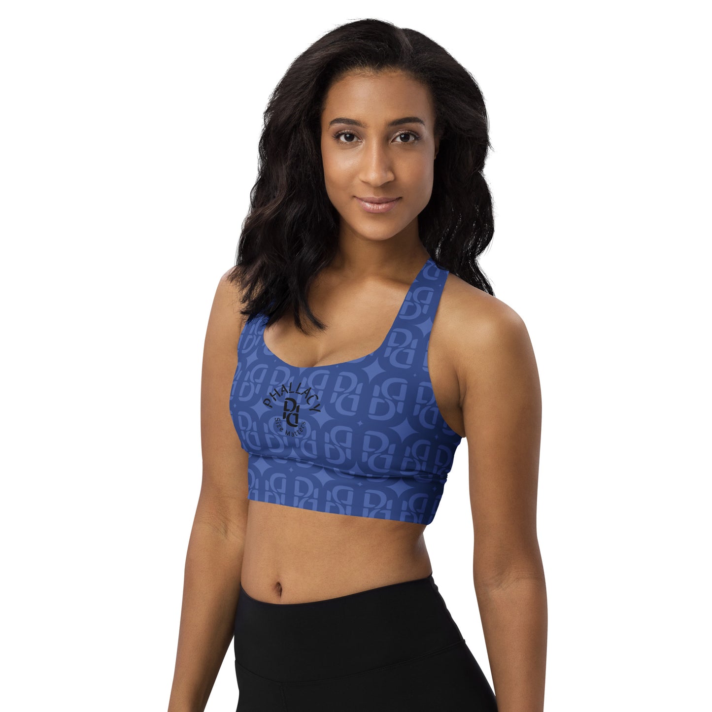 Phallacy Monogram Designer Longline Sports Bra