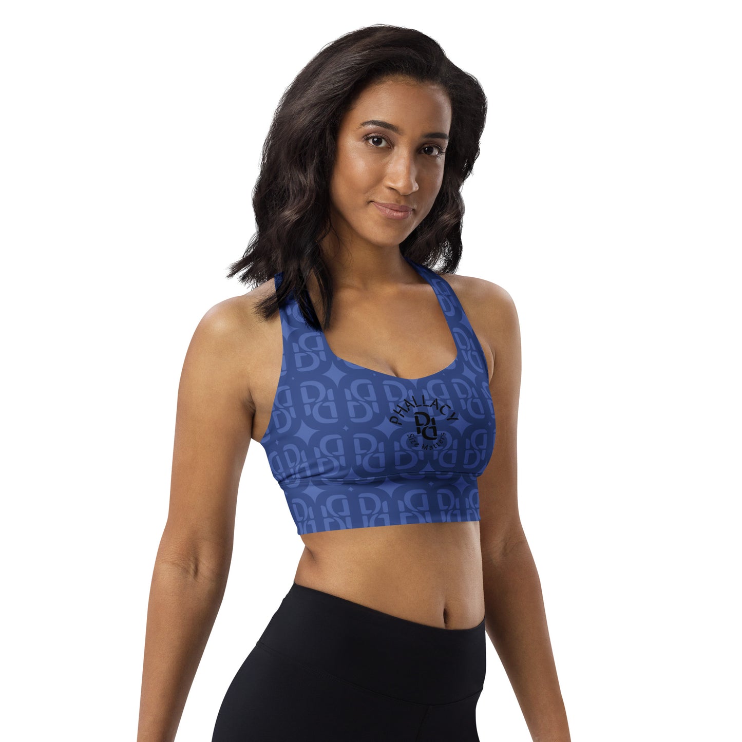 Phallacy Monogram Designer Longline Sports Bra