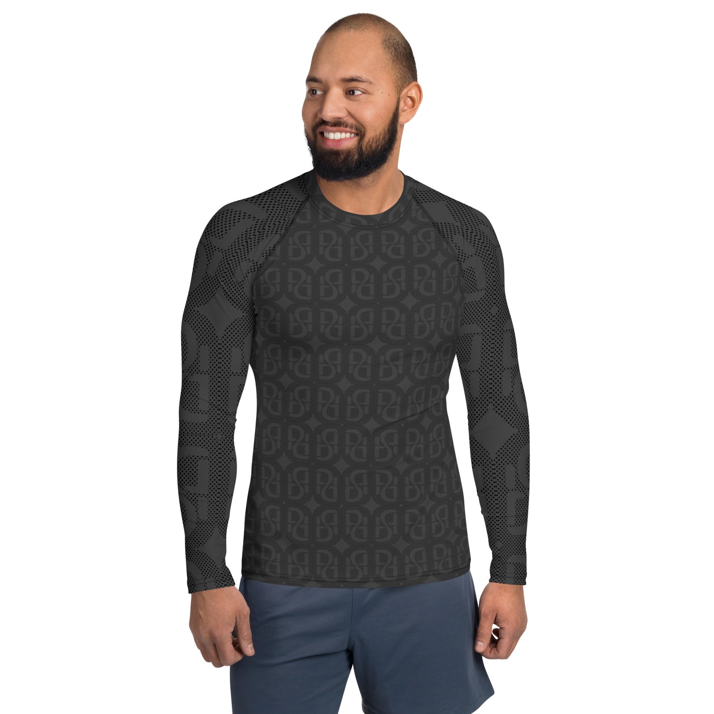 Phallacy Monogram Designer Men's Rash Guard