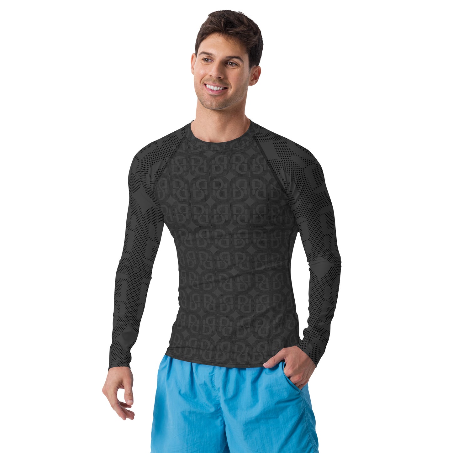 Phallacy Monogram Designer Men's Rash Guard