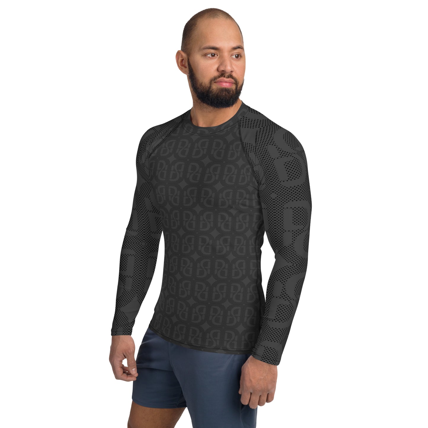 Phallacy Monogram Designer Men's Rash Guard