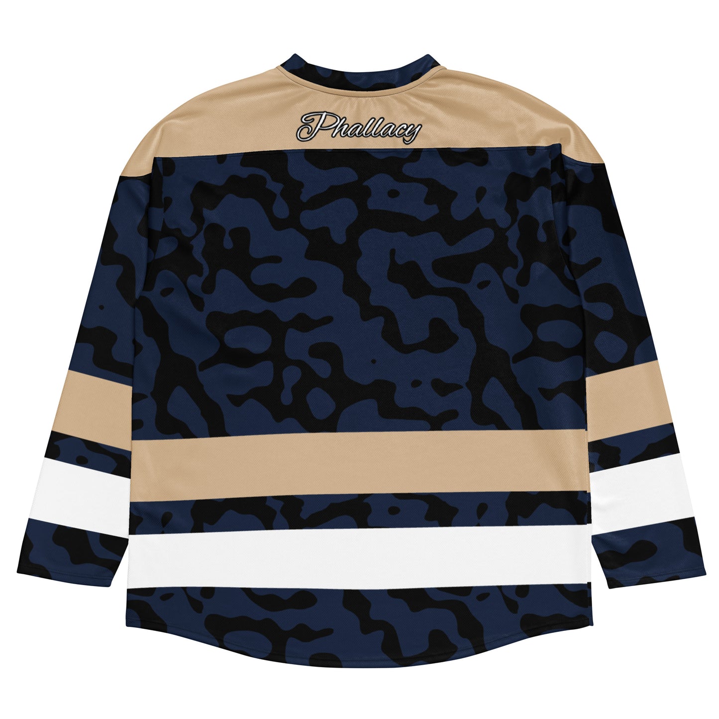 Phallacy Camo Designer Unisex Hockey Jersey