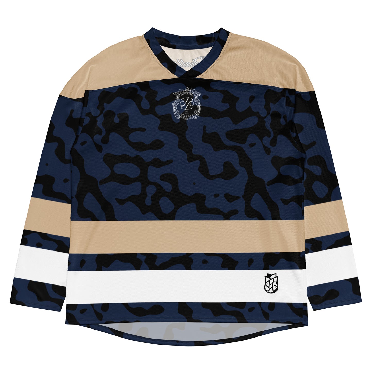 Phallacy Camo Designer Unisex Hockey Jersey