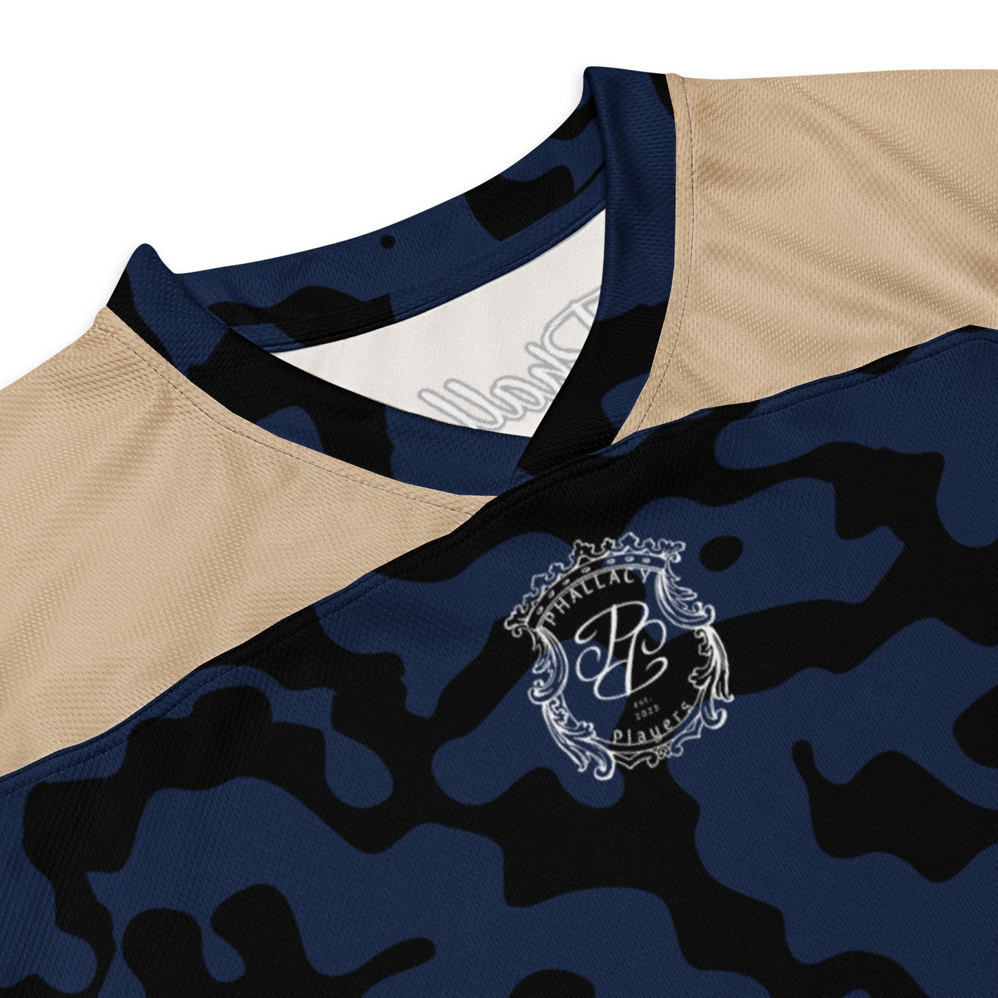 Phallacy Camo Designer Unisex Hockey Jersey