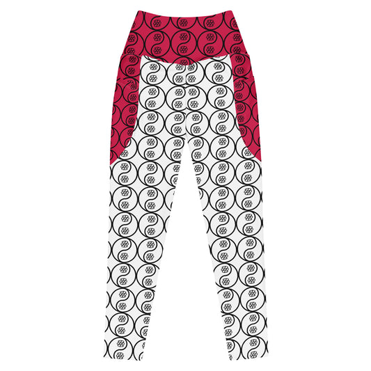 Phallacy Yin-Yang Designer Leggings w/ Pockets