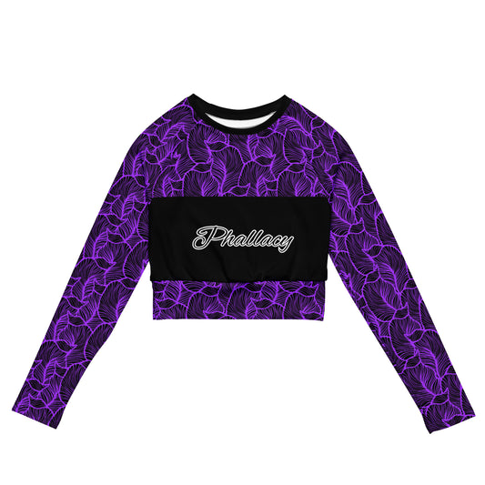 Phallacy Designer Long-sleeve Crop Top