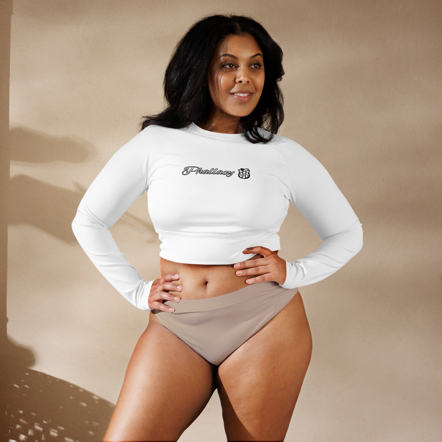 Phallacy Long-sleeve Crop Top