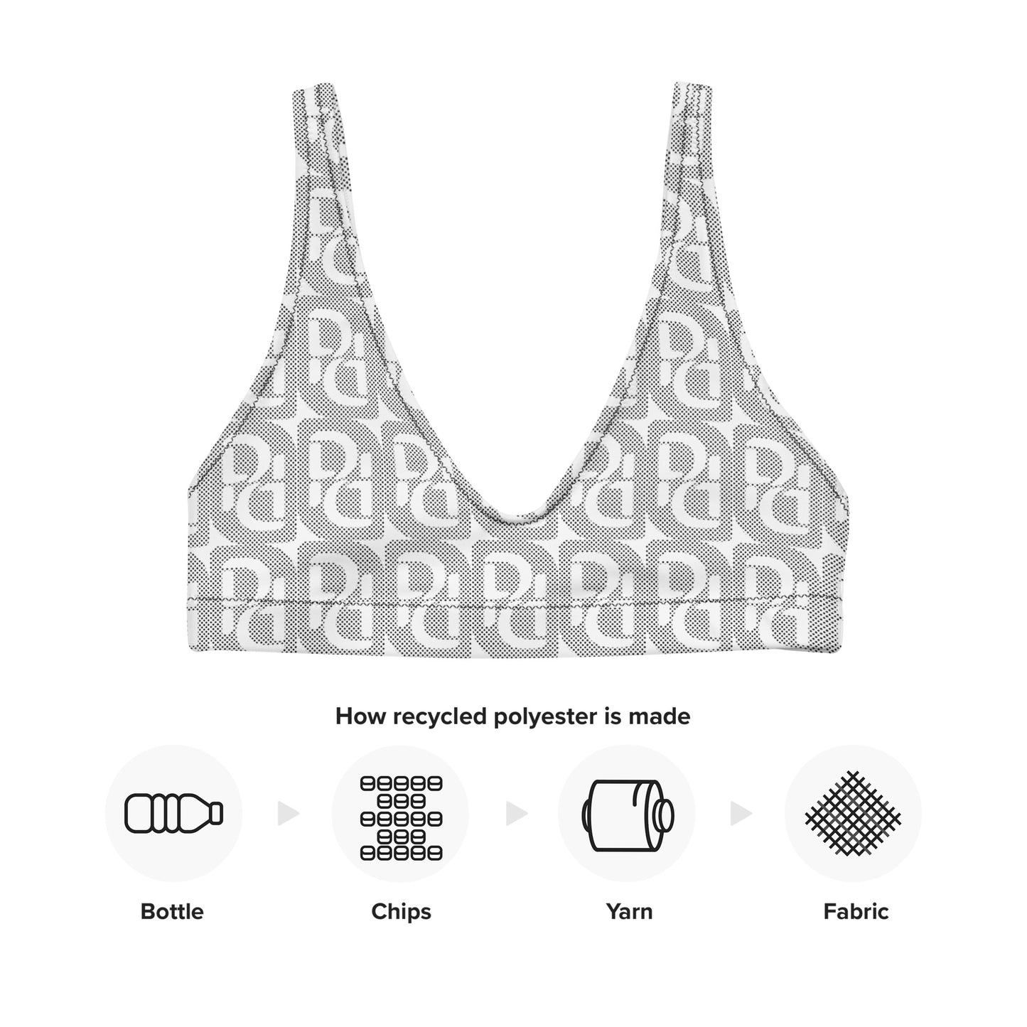 Phallacy Monogram Designer Padded Sports Bra