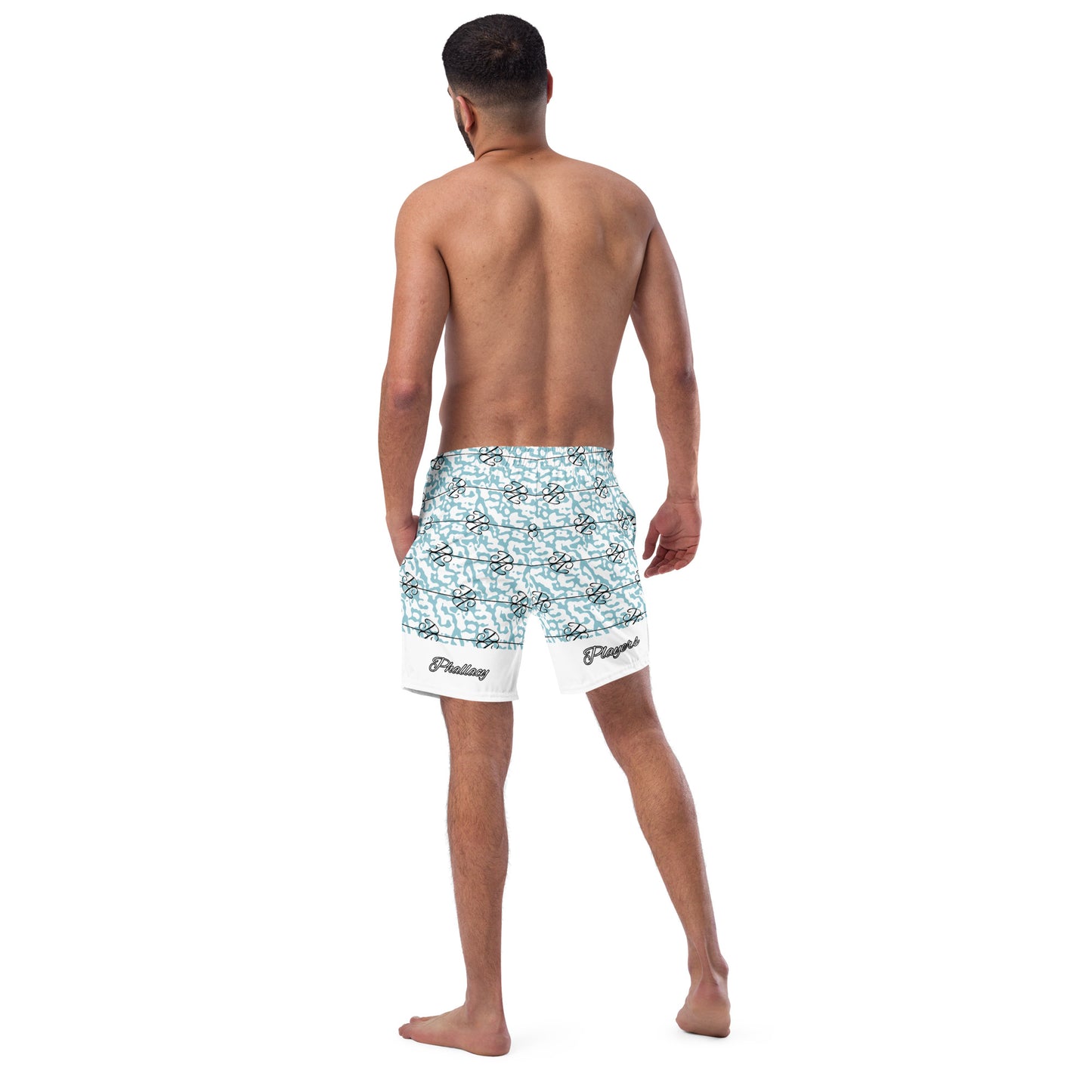 Phallacy Players Camo Designer Men's Swim Trunks