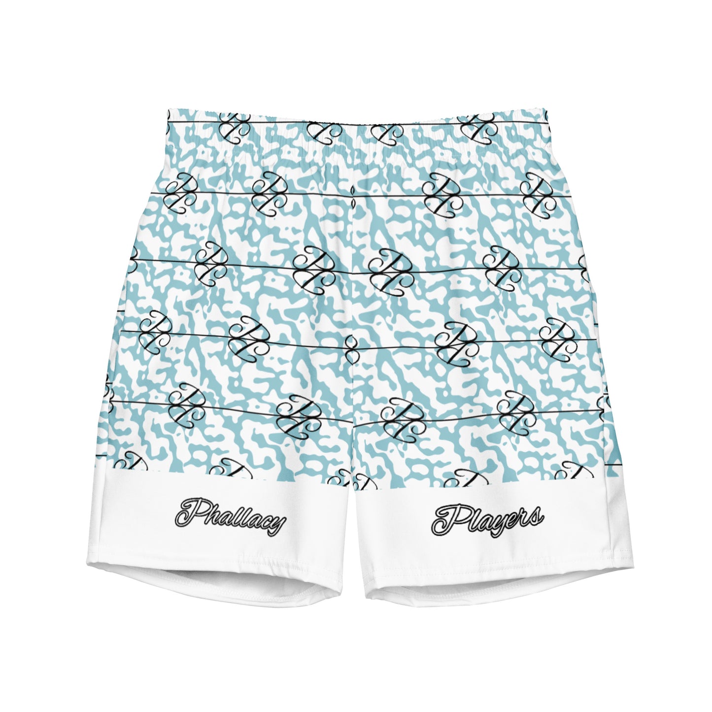 Phallacy Players Camo Designer Men's Swim Trunks