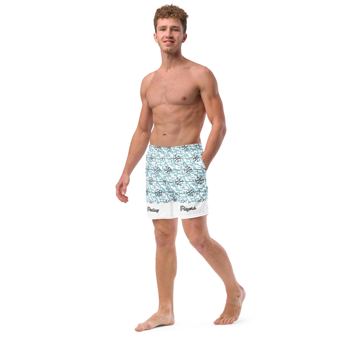 Phallacy Players Camo Designer Men's Swim Trunks