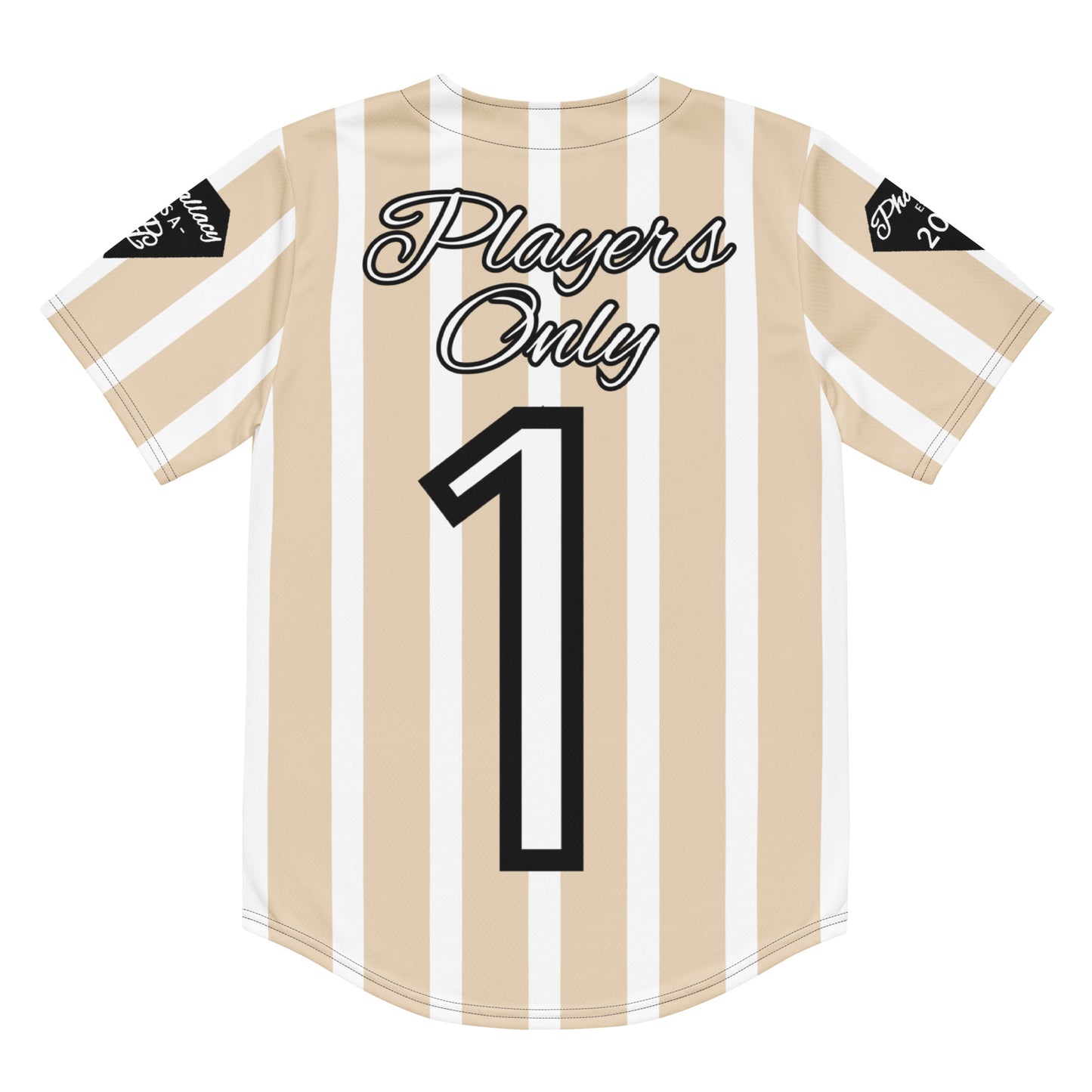 Phallacy Striped Designer Unisex Baseball Jersey