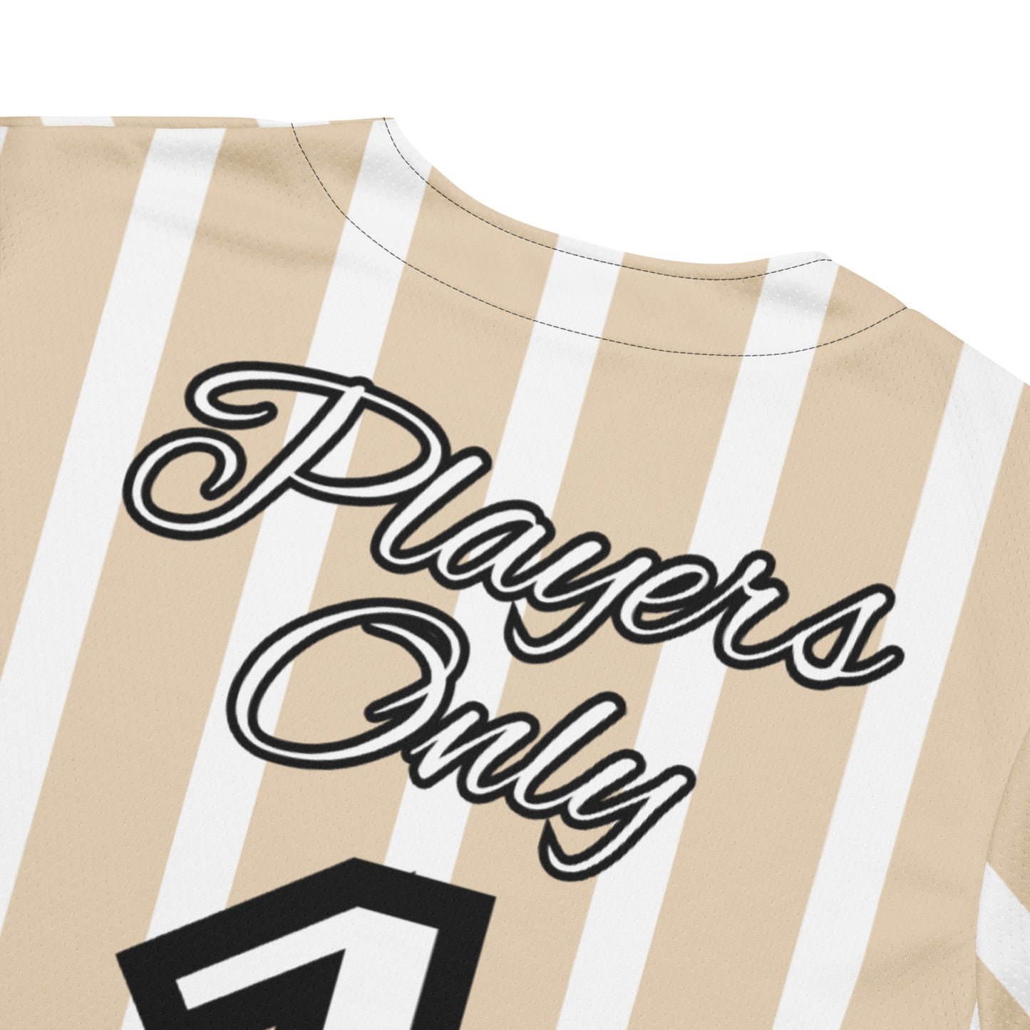 Phallacy Striped Designer Unisex Baseball Jersey