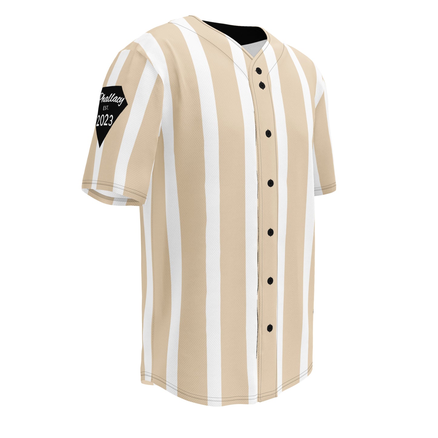 Phallacy Striped Designer Unisex Baseball Jersey