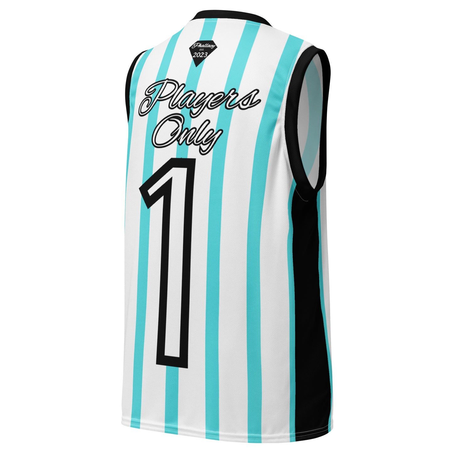 Phallacy Striped Designer Unisex Basketball Jersey