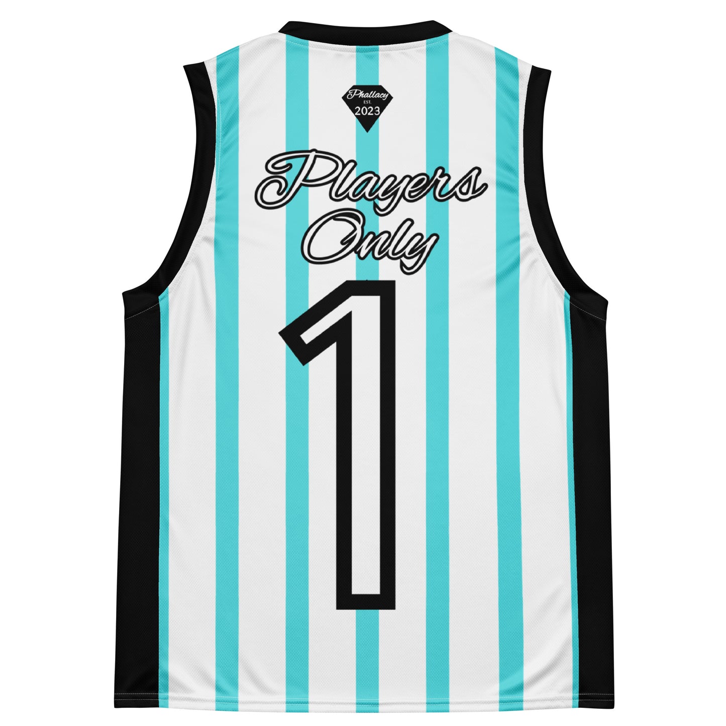 Phallacy Striped Designer Unisex Basketball Jersey